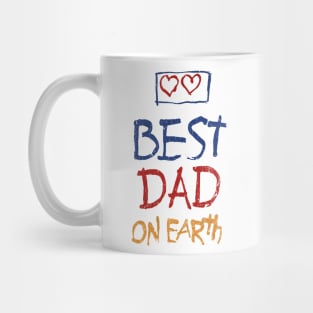 80S Best Dad On Earth Father'S Day Mug